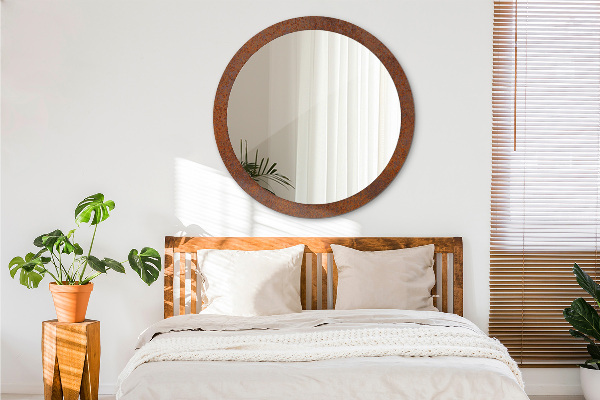 Oglinda cu decor rotunda Metal ruginit