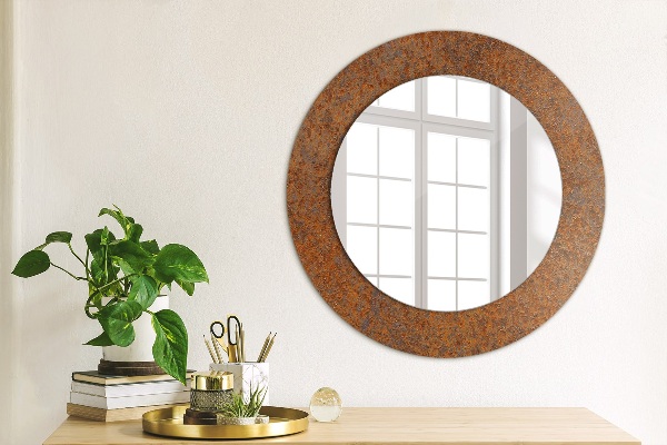 Oglinda cu decor rotunda Metal ruginit