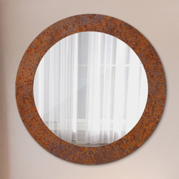 Oglinda cu decor rotunda Metal ruginit