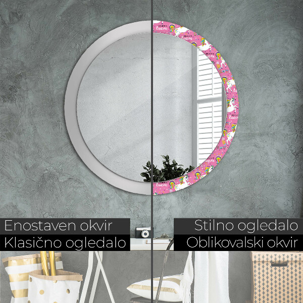Decoratiuni perete cu oglinda Unicornul magic