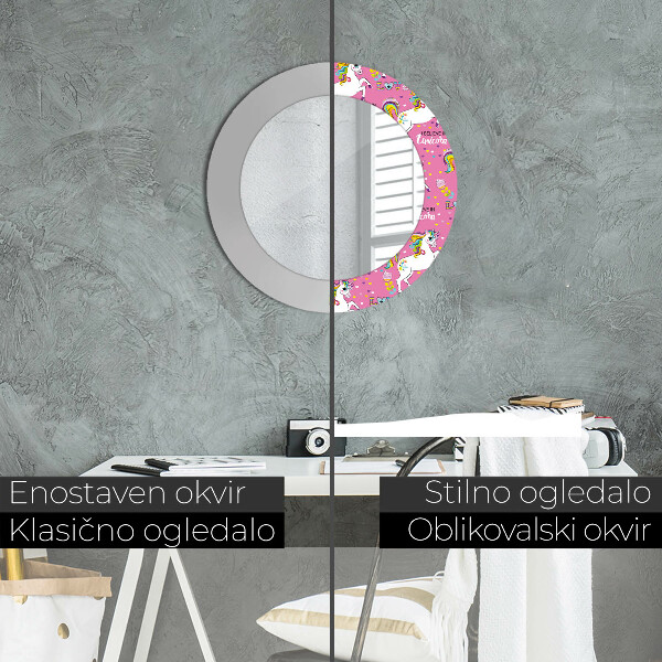 Decoratiuni perete cu oglinda Unicornul magic