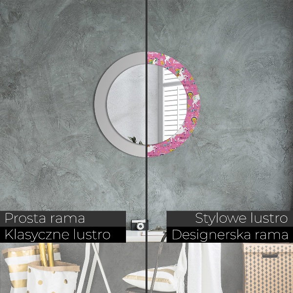 Decoratiuni perete cu oglinda Unicornul magic