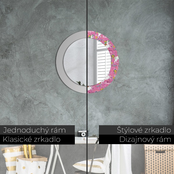 Decoratiuni perete cu oglinda Unicornul magic