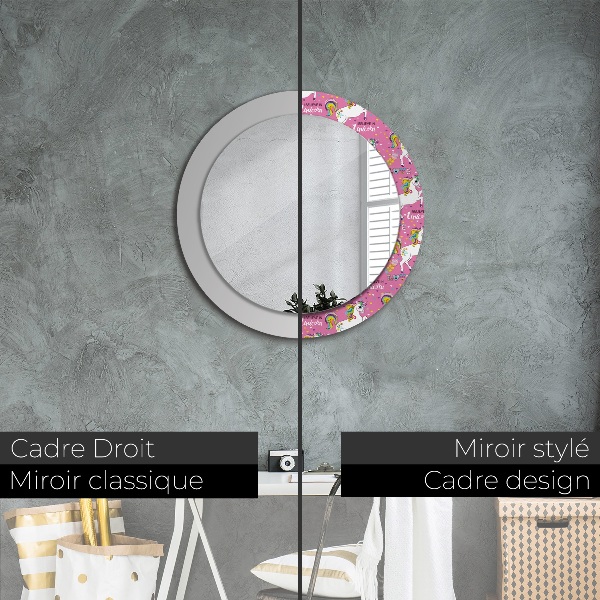 Decoratiuni perete cu oglinda Unicornul magic