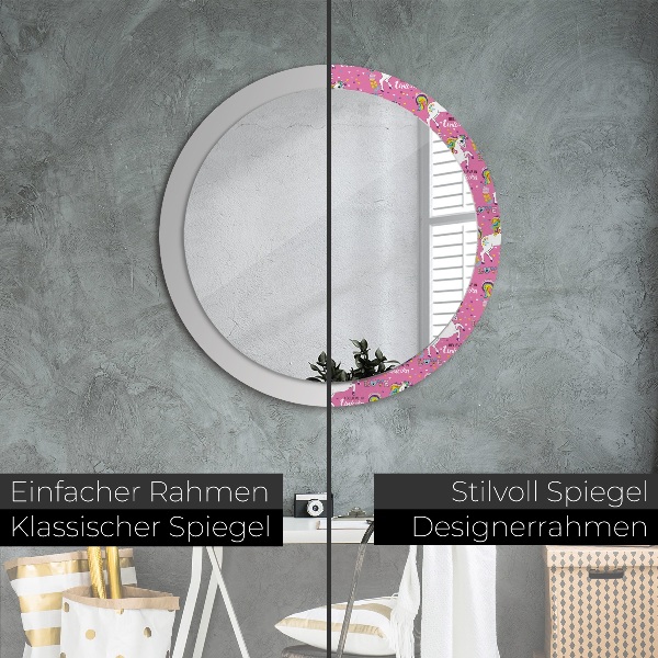 Decoratiuni perete cu oglinda Unicornul magic