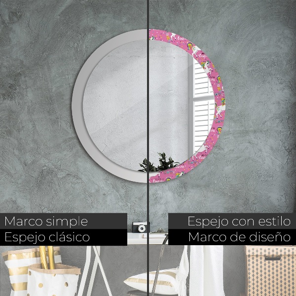 Decoratiuni perete cu oglinda Unicornul magic