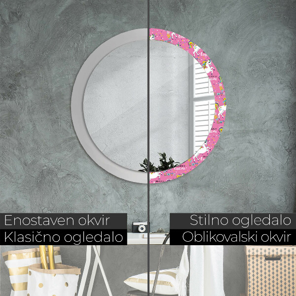Decoratiuni perete cu oglinda Unicornul magic