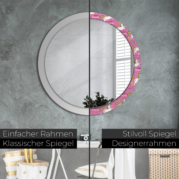 Decoratiuni perete cu oglinda Unicornul magic