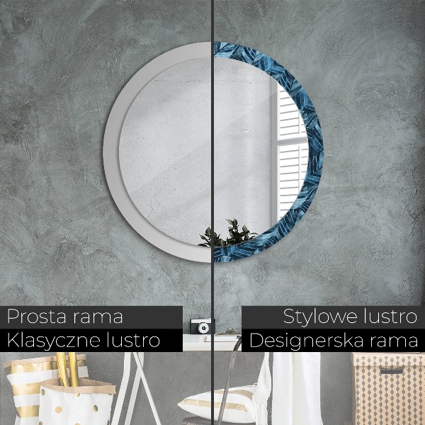 Decoratiuni perete cu oglinda Frunze de junglă