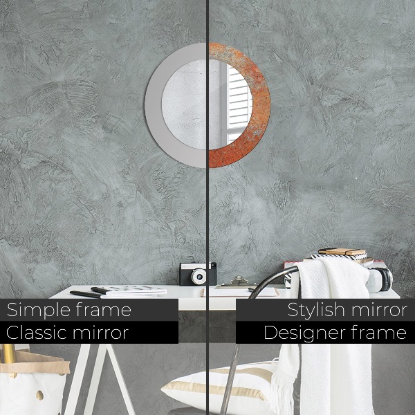 Decoratiuni perete cu oglinda Metal ruginit