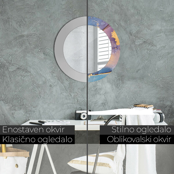 Decoratiuni perete cu oglinda Piatră de marmură