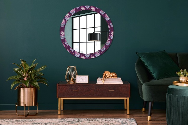 Oglinda cu decor rotunda Stele unicorn