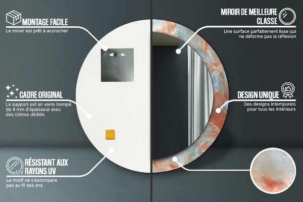 Decoratiuni perete cu oglinda Marmură onyx