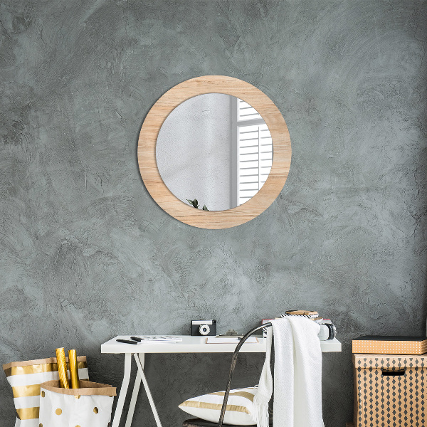 Decoratiuni perete cu oglinda Textura lemnului