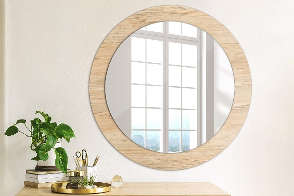 Decoratiuni perete cu oglinda Textura lemnului