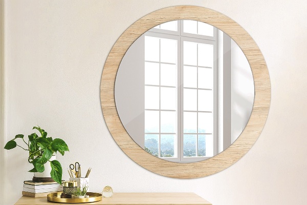 Decoratiuni perete cu oglinda Textura lemnului