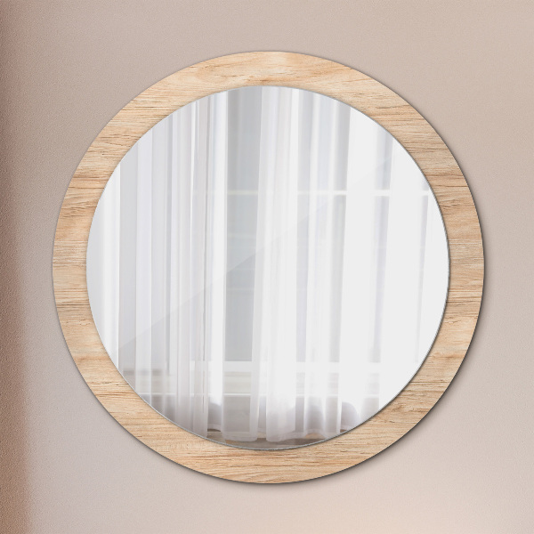 Decoratiuni perete cu oglinda Textura lemnului