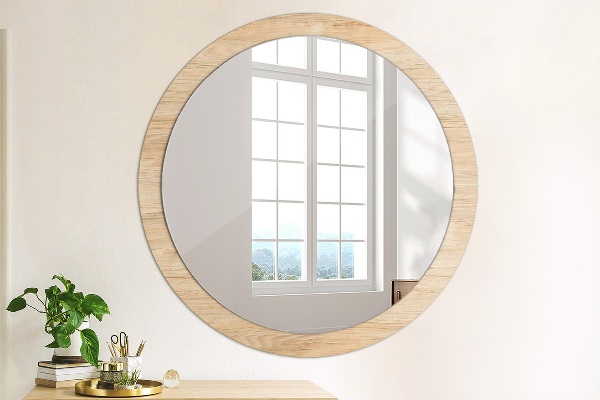 Decoratiuni perete cu oglinda Textura lemnului