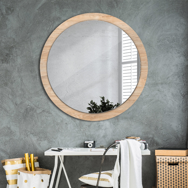 Decoratiuni perete cu oglinda Textura lemnului