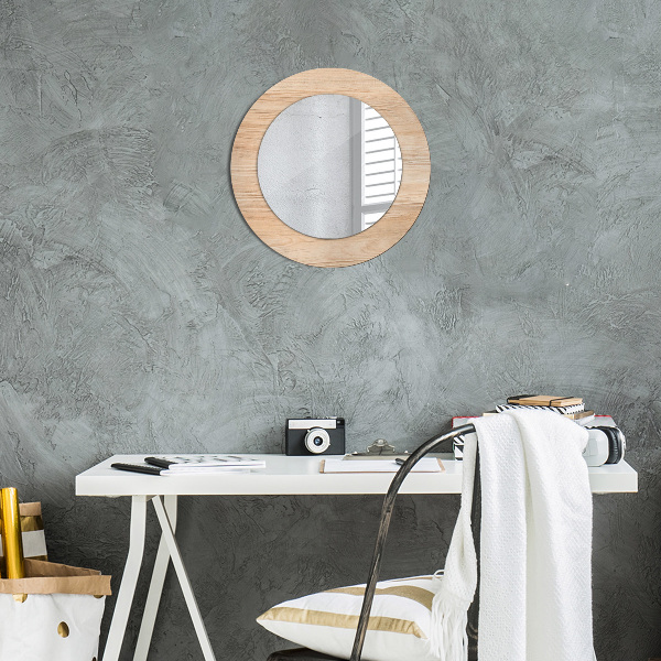 Decoratiuni perete cu oglinda Textura lemnului