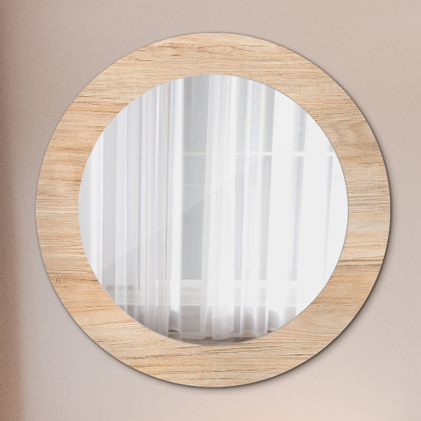 Decoratiuni perete cu oglinda Textura lemnului