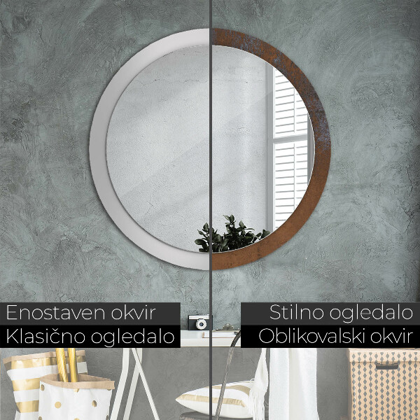 Decoratiuni perete cu oglinda Rustic metalic