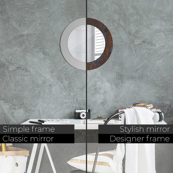 Decoratiuni perete cu oglinda Rustic metalic