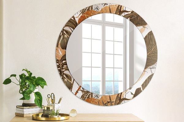 Decoratiuni perete cu oglinda Frunze de palmier