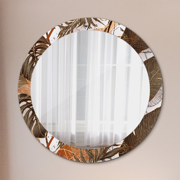 Decoratiuni perete cu oglinda Frunze de palmier