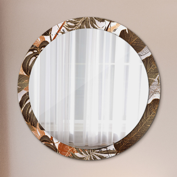 Decoratiuni perete cu oglinda Frunze de palmier