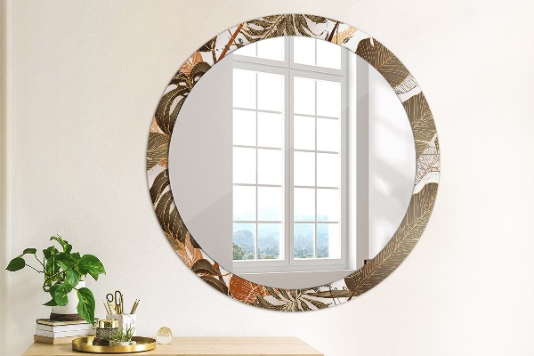 Decoratiuni perete cu oglinda Frunze de palmier