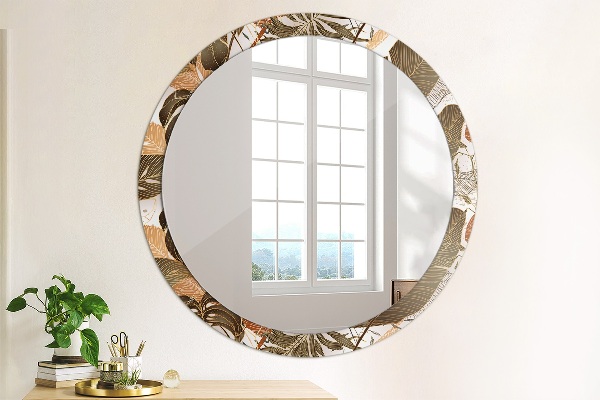 Decoratiuni perete cu oglinda Frunze de palmier