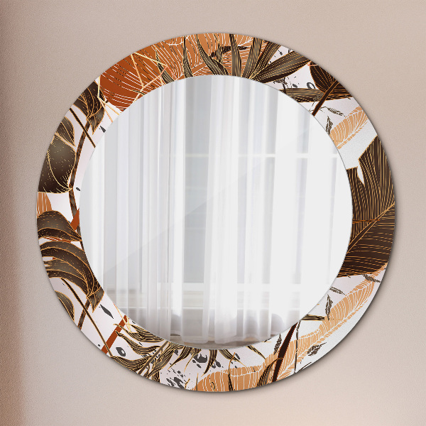 Decoratiuni perete cu oglinda Frunze de palmier