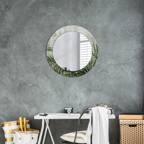 Decoratiuni perete cu oglinda Frunze de ferigă