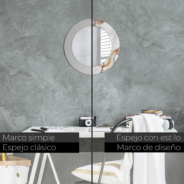 Decoratiuni perete cu oglinda Marmură strălucitoare