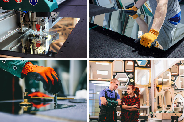 Oglinda rotunda iluminare led fi 50 cm