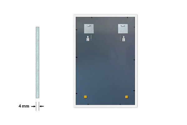 Oglinda pentru hol dreptunghiulara rama alba 60x40 cm