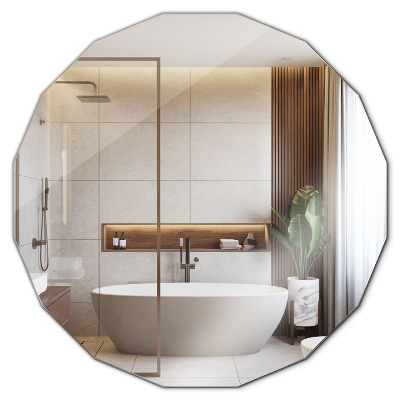 Oglindă geometrică estetic 80x80 cm