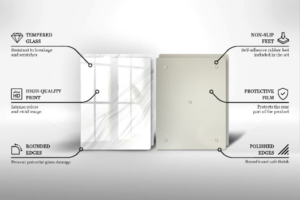 Placă sticla protectie aragaz Marmură delicată