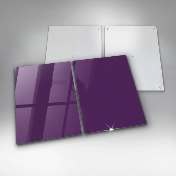Placă sticla protectie aragaz Culoare violet