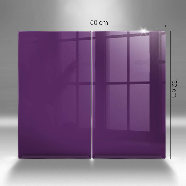 Placă sticla protectie aragaz Culoare violet