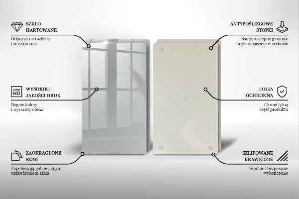 Placa din sticla protectie perete bucatarie Culoare gri