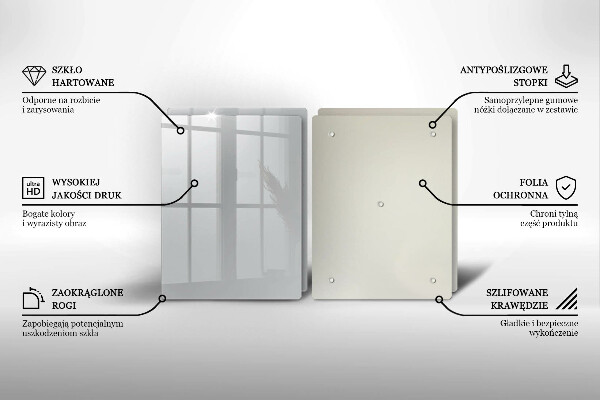 Placa din sticla protectie perete bucatarie Culoare gri