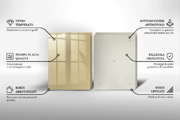 Placa din sticla protectie perete bucatarie Culoare bej