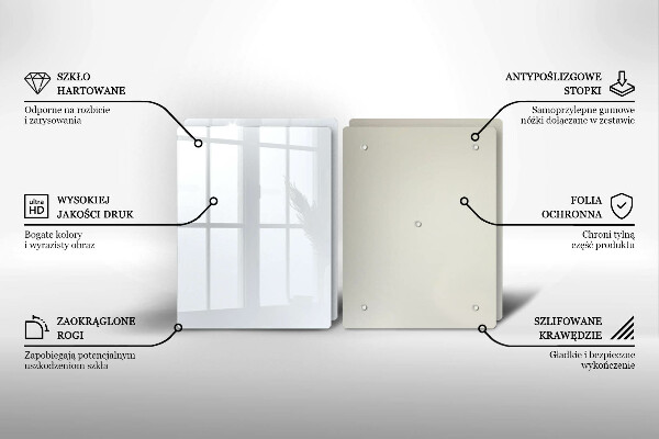 Placa din sticla protectie perete bucatarie Culoare alba