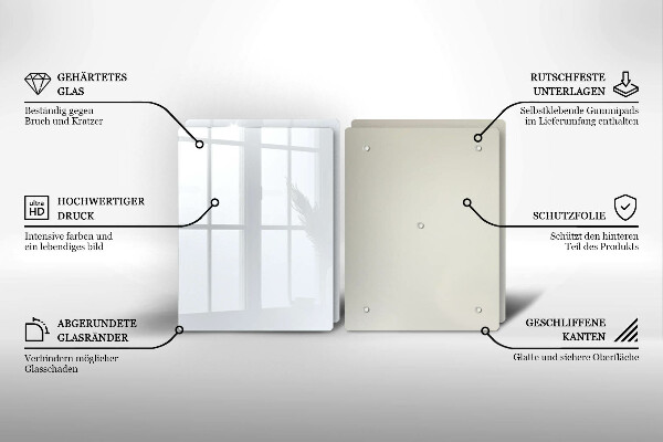 Placa din sticla protectie perete bucatarie Culoare alba