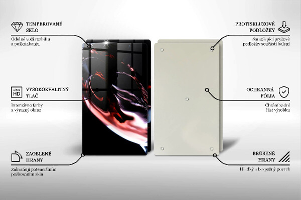 Placă sticla protectie aragaz Un pahar de vin roșu