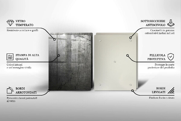 Placă sticla protectie aragaz Textura metalică
