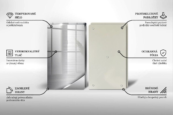 Placă sticla protectie aragaz Forme metalice