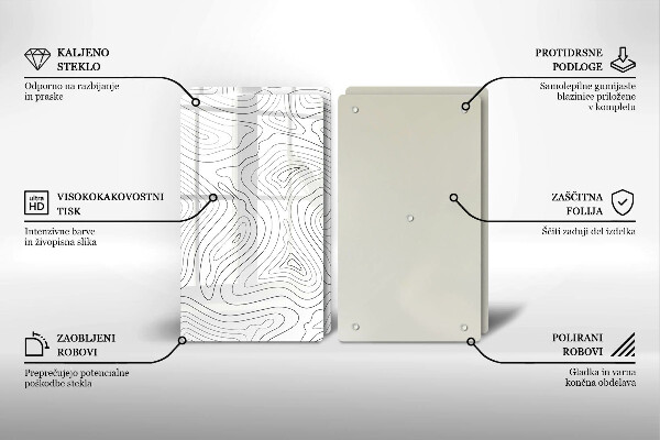 Placă sticla protectie aragaz Forme abstracte